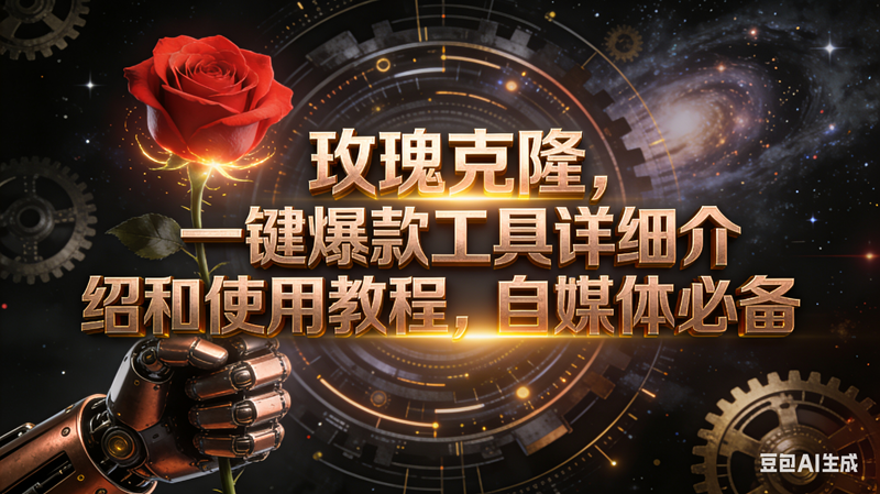（16792期）玫瑰克隆工具，自媒体必备，一键爆款工具详细介绍和使用教程-立业有术