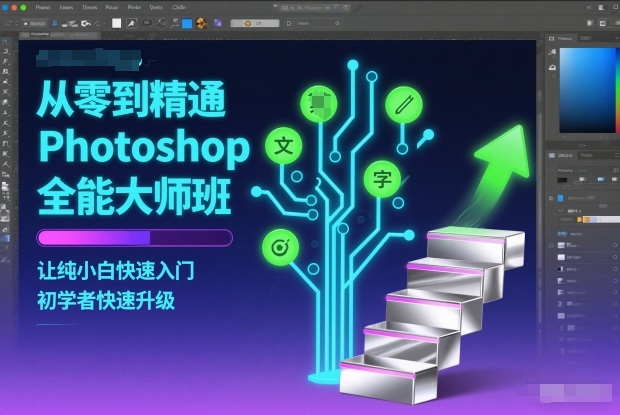从零到精通Photoshop全能大师班，让纯小白快速入门，初学者快速升级-立业有术