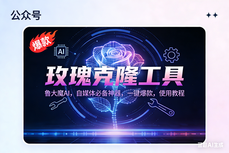 （16881期）玫瑰克隆神器，鲁大魔ai，自媒体必备，一键爆款工具，详细教程-立业有术