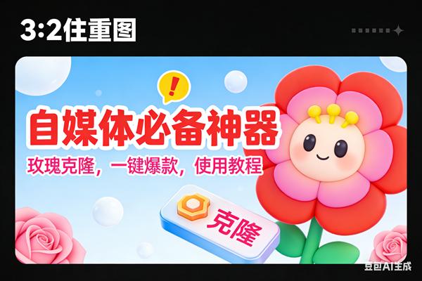 （16929期）玫瑰克隆神器，ai鲁大魔，自媒体必备的软件，一键爆款工具，详细教程-立业有术