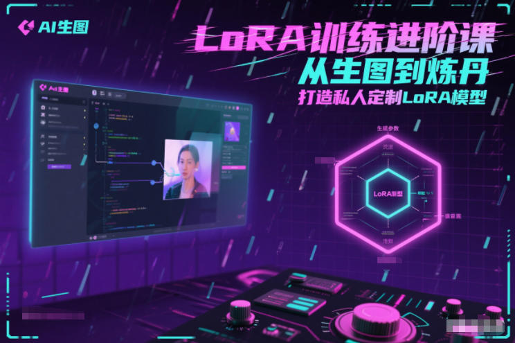 LoRA训练进阶课，从生图到炼丹，打造私人定制LoRA模型-立业有术