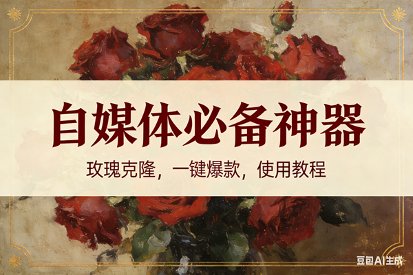 （16940期）玫瑰克隆神器，ai鲁大魔，自媒体必备的软件，一键爆款，详细教程-立业有术