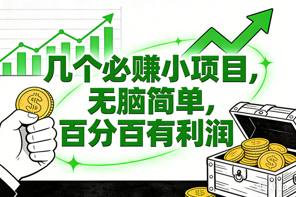 （16939期）6个必赚小项目，无脑简单，百分百有利润，副业首选，日入200+-立业有术