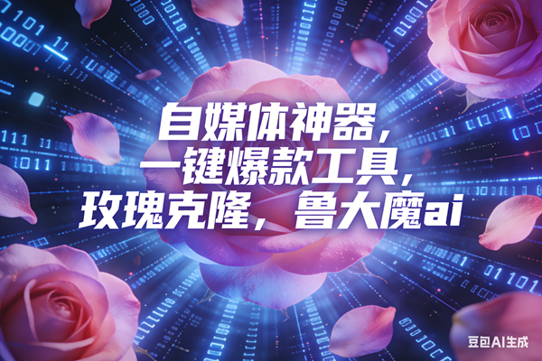 （16949期）ai鲁大魔，自媒体必备的软件，玫瑰克隆神器，一键爆款，详细教程-立业有术