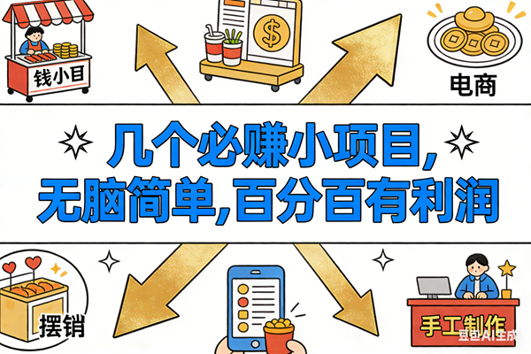 （16956期）9个必赚小项目，无脑简单，百分百有利润，副业首选，日入200+-立业有术