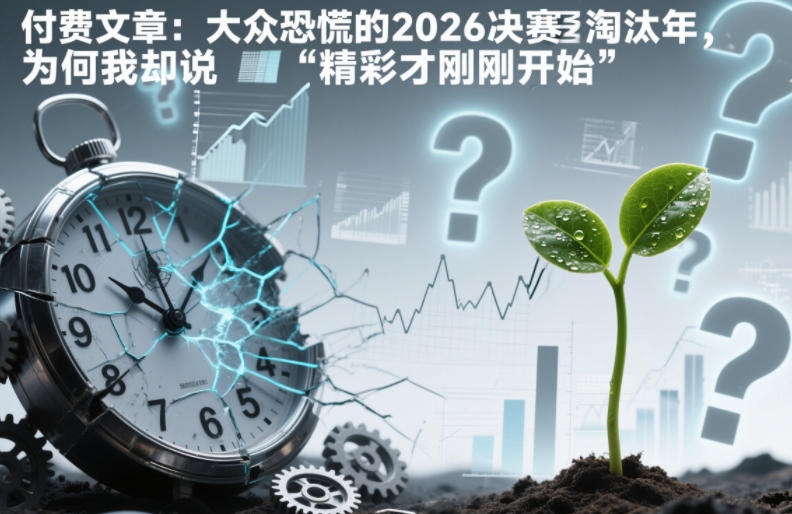付费文章：大众恐慌的2026决赛淘汰年，为何我却说“精彩才刚刚开始”？-立业有术