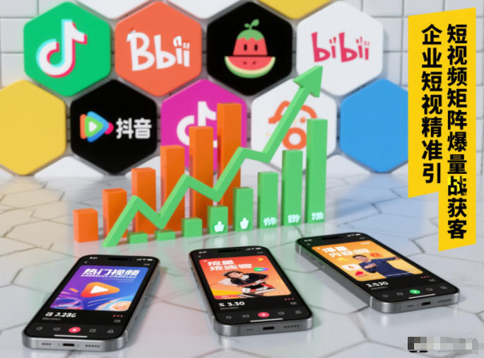 企业短视频精准引流矩阵获客，短视频矩阵爆量战法-立业有术