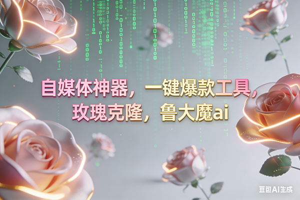 （16965期）ai鲁大魔，自媒体必备的软件，玫瑰克隆神器，一键爆款，详细教程-立业有术