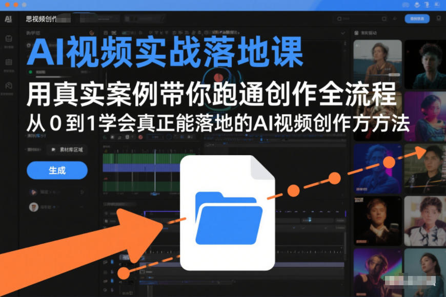 AI视频实战落地课，用真实案例带你跑通创作全流程，从0到1学会真正能落地的AI视频创作方法-立业有术