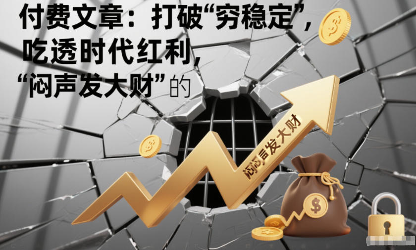 付费文章：打破“穷稳定”，吃透时代红利，“闷声发大财”的终极真谛-立业有术