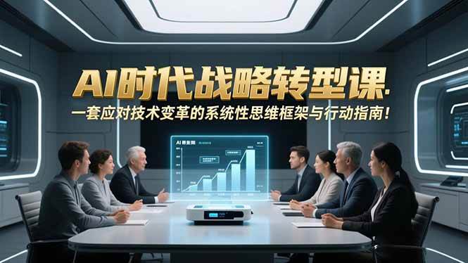 （16989期）AI时代战略转型课：一套应对技术变革的系统性思维框架与行动指南！-立业有术