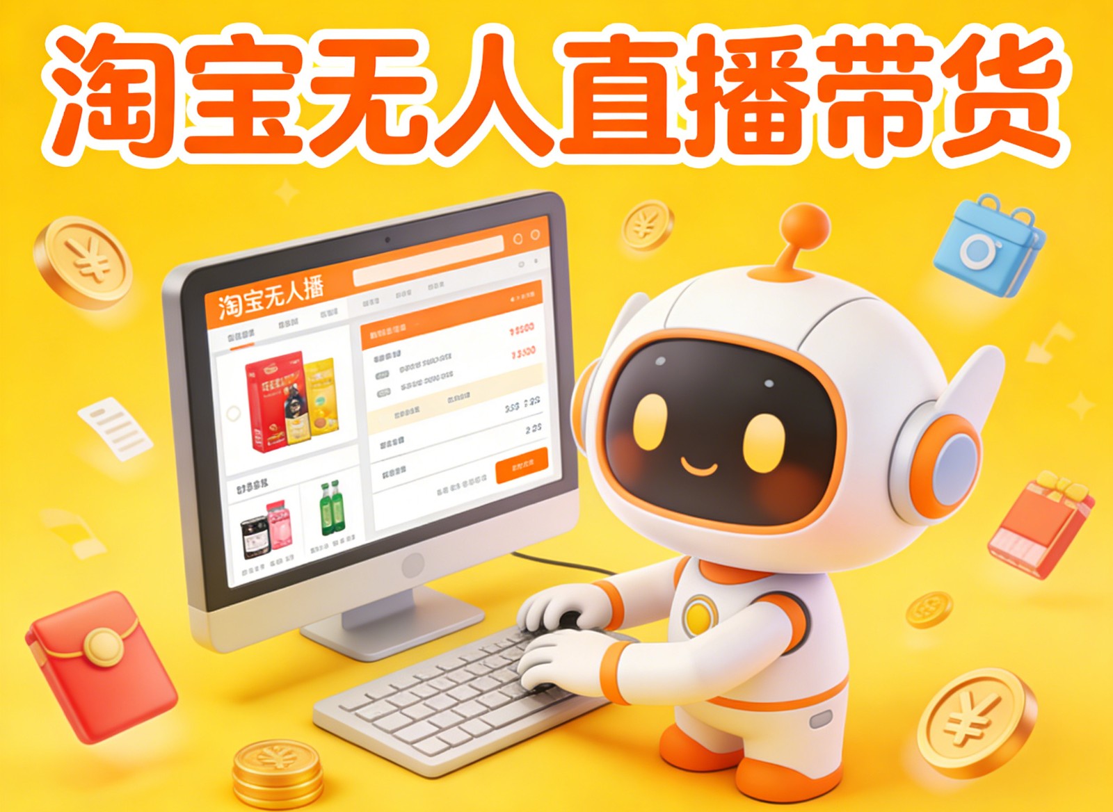 淘宝无人直播带货，24小时自动卖货，月佣金1W+，不违规不封号，不用露脸-立业有术