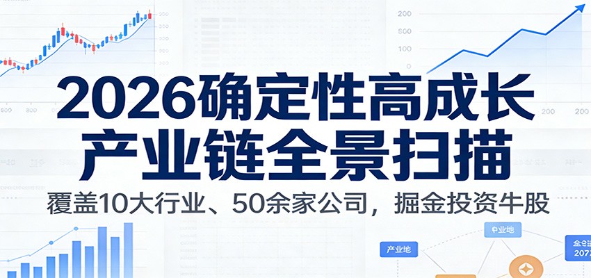 付费文章：2026确定性高成长产业链全景扫描：覆盖10大行业、50余家公司，掘金投资牛股-立业有术