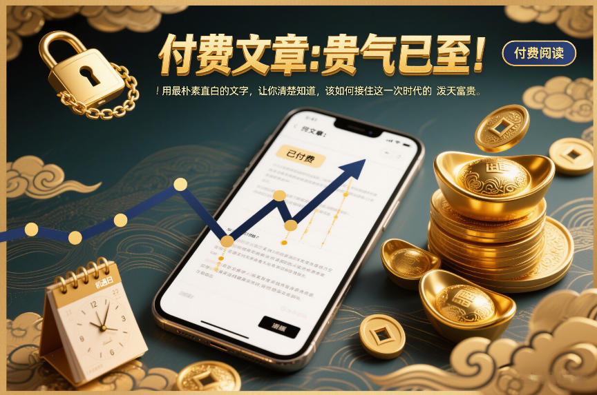 付费文章：贵气已至！用最朴素直白的文字，让你清楚知道，该如何接住这一次时代的泼天富贵-立业有术