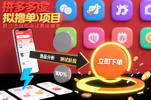 拼多多虚拟撸单项目，跳过选品和测试直接撸单-立业有术