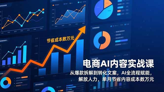 （17061期）电商AI内容实战课，从爆款拆解到转化文案，AI全流程赋能，解放人力，单月节省内容成本数万元-立业有术