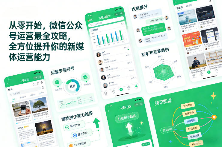 从零开始，微信公众号运营最全攻略，全方位提升你的新媒体运营能力-立业有术