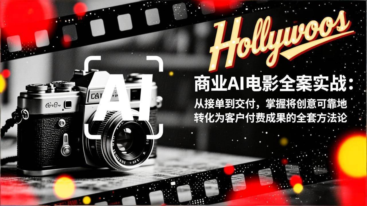 （17092期）商业AI电影全案实战：从接单到交付，掌握将创意可靠地转化为客户付费成果的全套方法论-立业有术