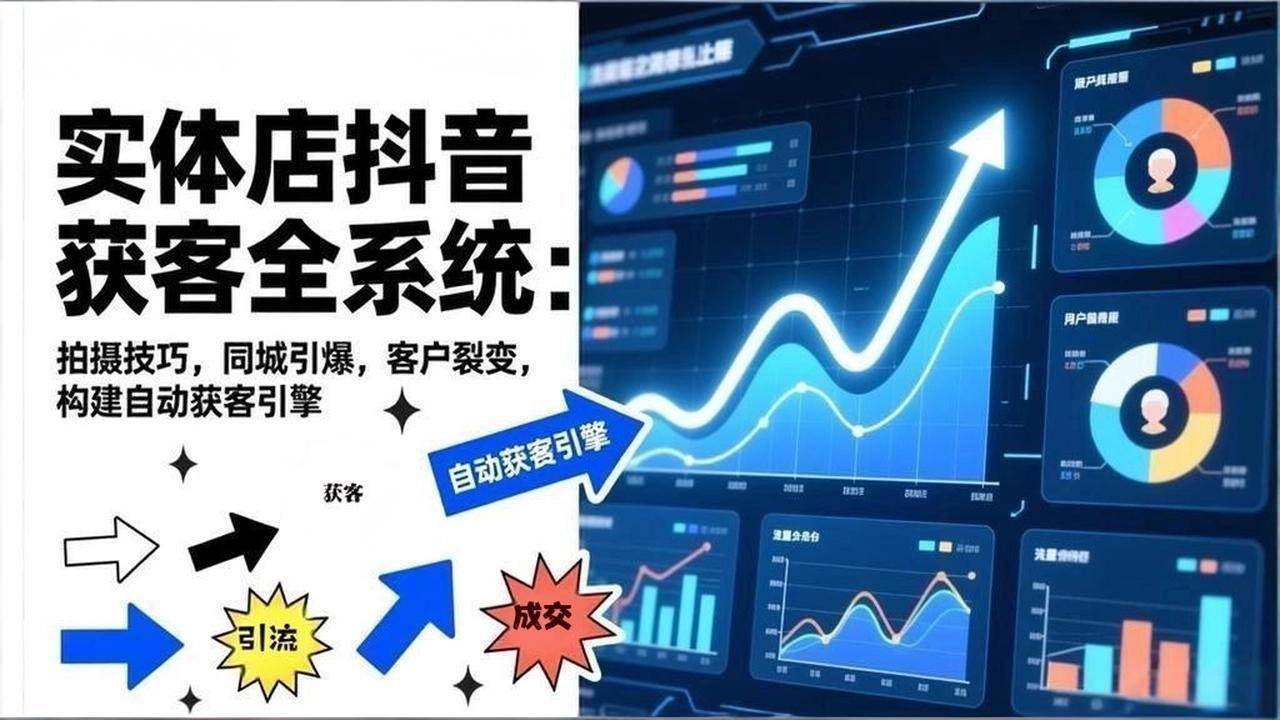 （17090期）2026实体店抖音获客全系统：拍摄技巧，同城引爆，客户裂变，构建自动获客引擎-立业有术