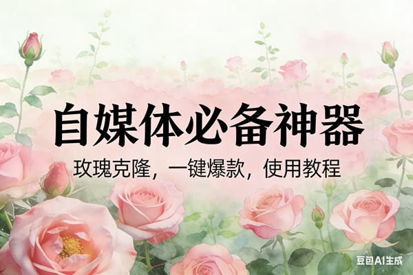 （17115期）玫瑰克隆神器，ai鲁大魔，自媒体必备工具，一键爆款神器，详细教程-立业有术