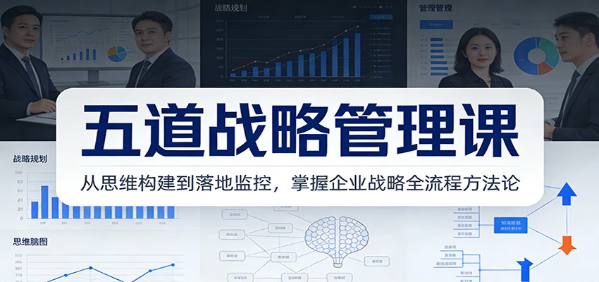 五道战略管理课：从思维构建到落地监控，掌握企业战略全流程方法论-立业有术