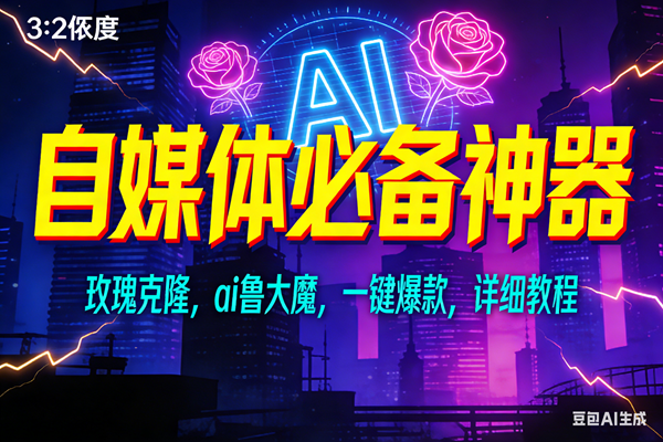 （17136期）玫瑰克隆神器，ai鲁大魔，自媒体必备工具，一键爆款神器，详细教程-立业有术
