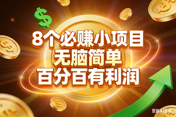 （17178期）10个必赚小项目，无脑简单，百分百有利润，副业首选，日入200+-立业有术