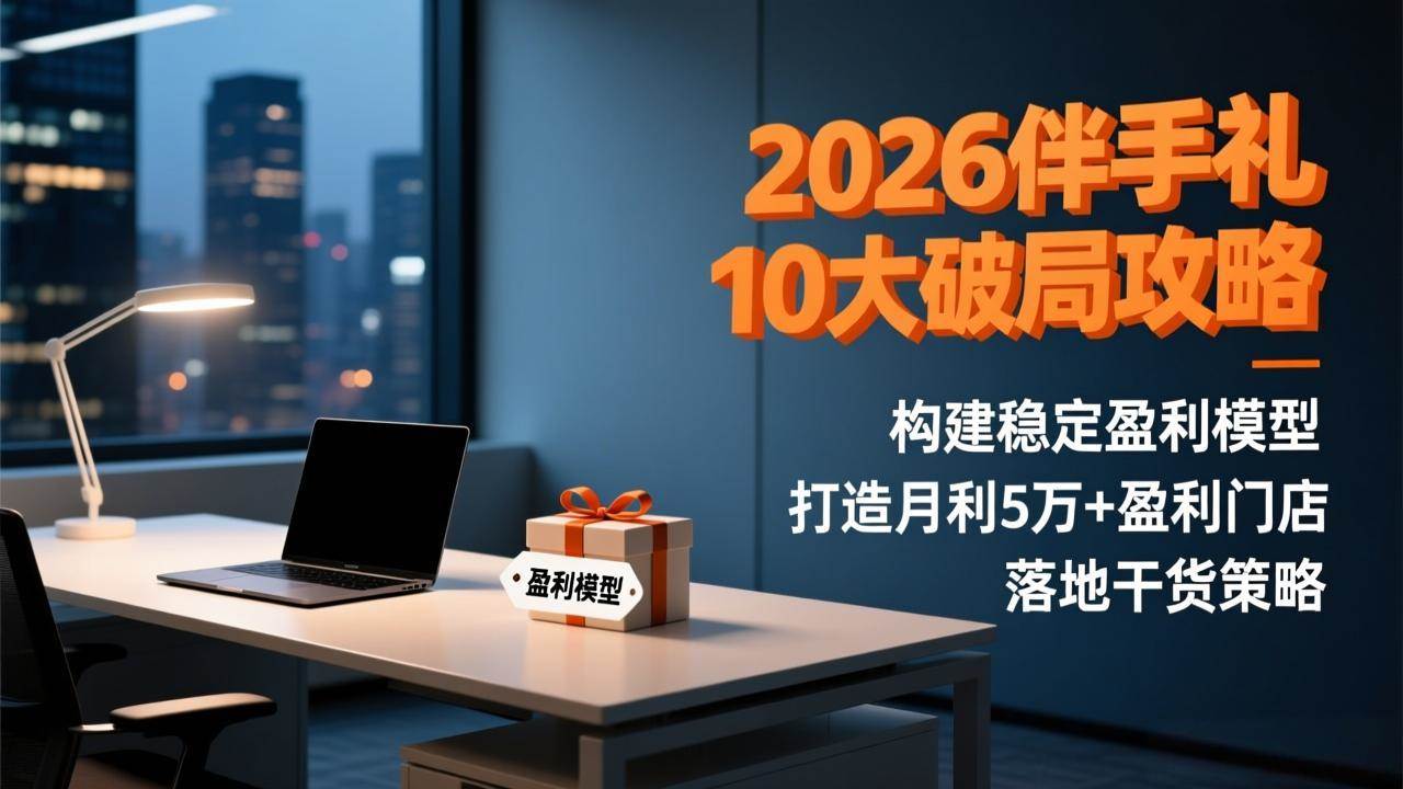 （17191期）2026伴手礼10大破局攻略：构建稳定盈利模型，打造月利5万+盈利门店，落地干货策略-立业有术