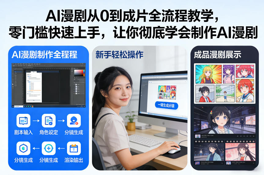 AI漫剧从0到成片全流程教学，零门槛快速上手，让你彻底学会制作AI漫剧【保姆级教程】-立业有术