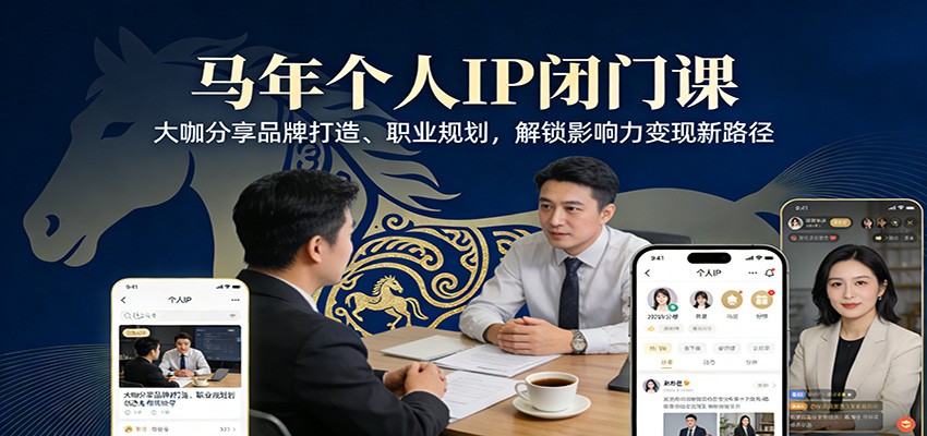 马年个人IP闭门课，大咖分享品牌打造、职业规划，解锁影响力变现新路径-立业有术