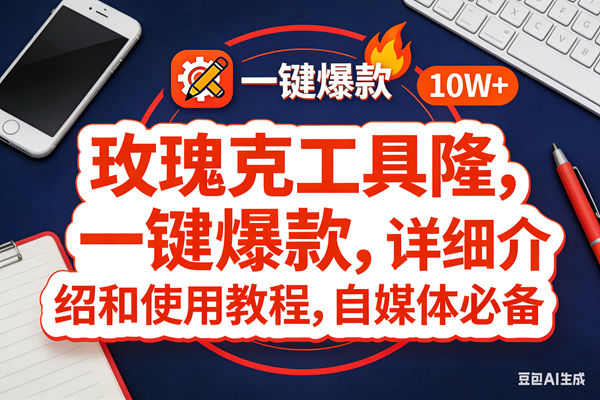 （17352期）玫瑰克隆工具，ai鲁大魔，自媒体必备神器，一键爆款神器，详细教程。-立业有术
