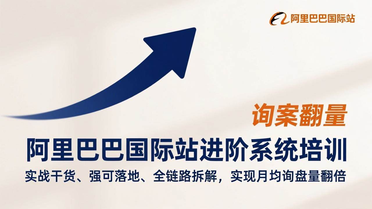 （17335期）阿里巴巴国际站进阶系统培训，实战干货、强可落地、全链路拆解，实现月均询盘量翻倍-立业有术