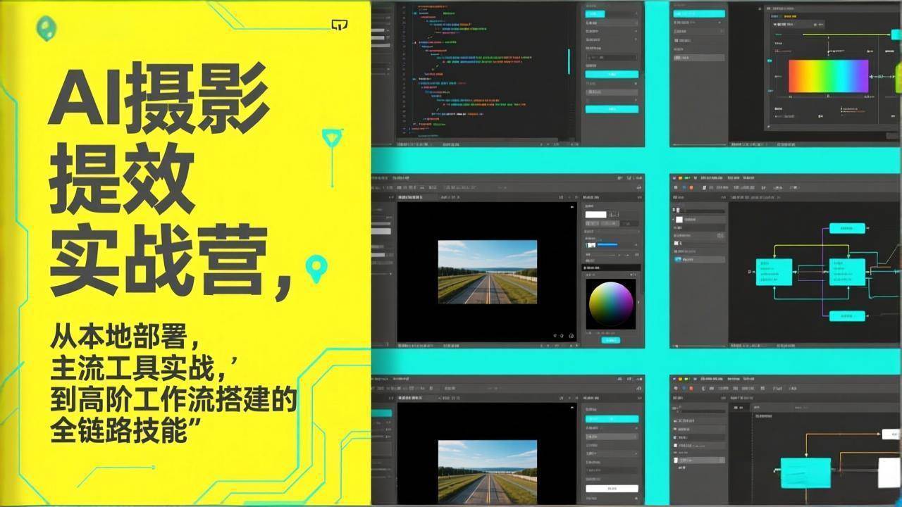 （17393期）AI+摄影提效实战营，从本地部署，主流工具实战，到高阶工作流搭建的全链路技能-立业有术