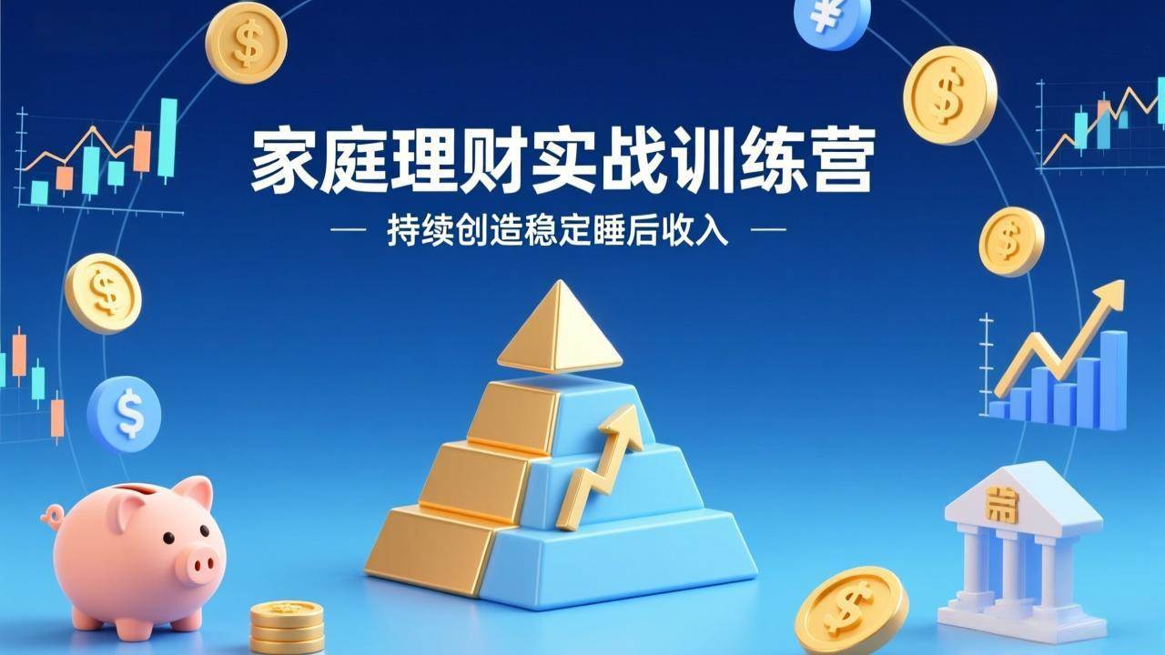 （17486期）家庭理财实战训练营：从0到1建体系，三阶进阶层层递进，助你持续创造稳定睡后收入-立业有术