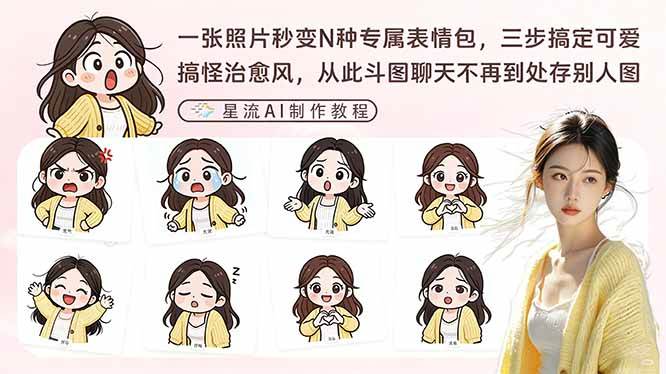 （17482期）一张照片秒变N种专属表情包，三步搞定可爱搞怪治愈风，从此斗图聊天不再到处存别人图-立业有术