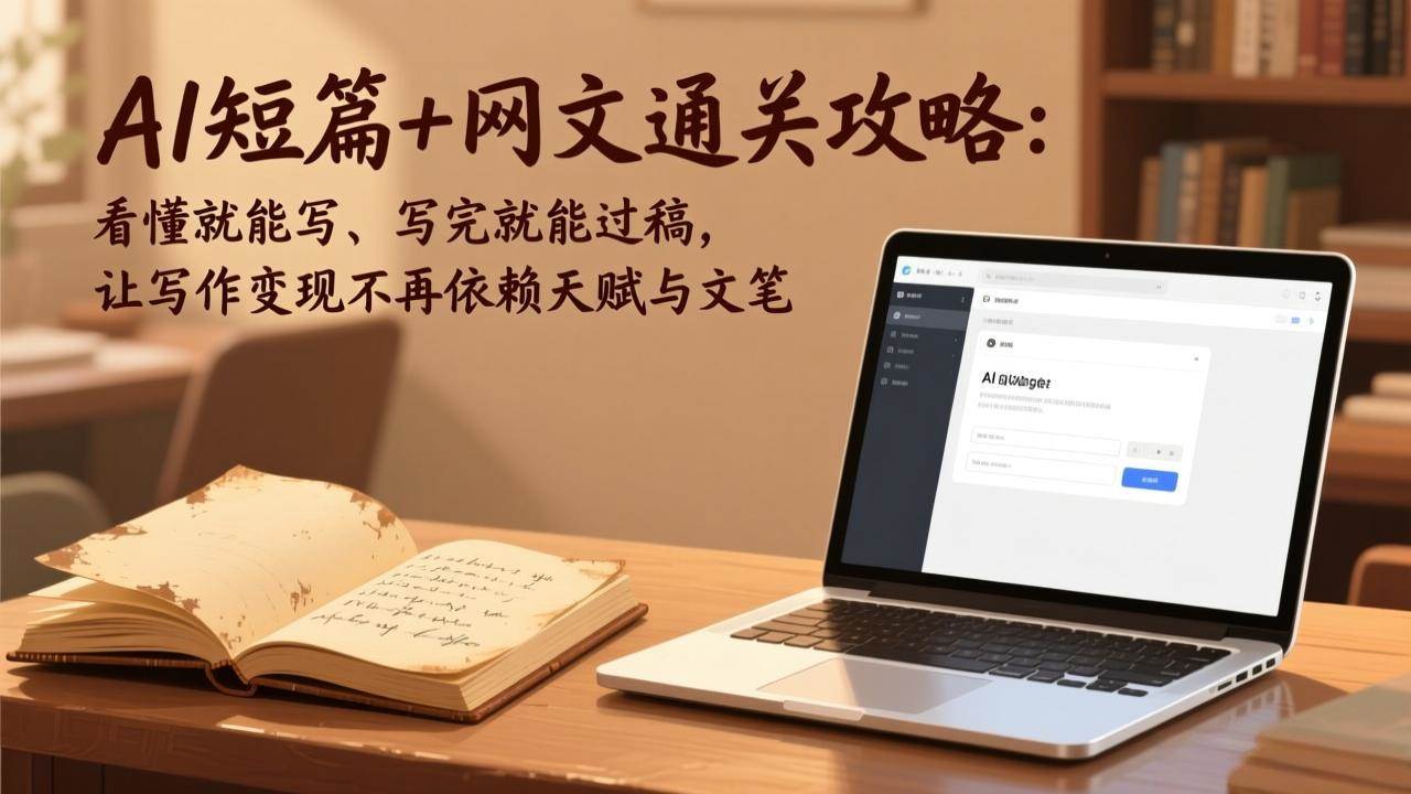 （17515期）AI短篇+网文通关攻略：看懂就能写、写完就能过稿，让写作变现不再依赖天赋与文笔-立业有术