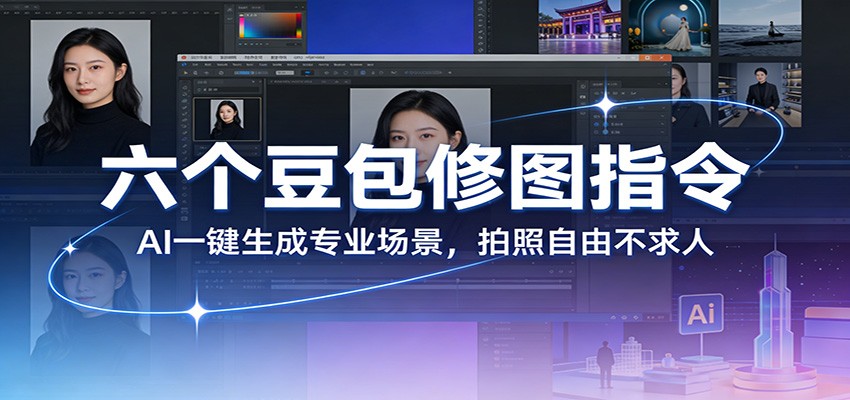 六个豆包修图指令：AI 一键生成专业场景，拍照自由不求人-立业有术