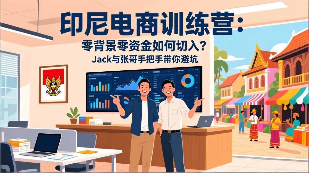 （17533期）印尼电商训练营：零背景零资金如何切入？Jack与张哥手把手带你避坑-立业有术