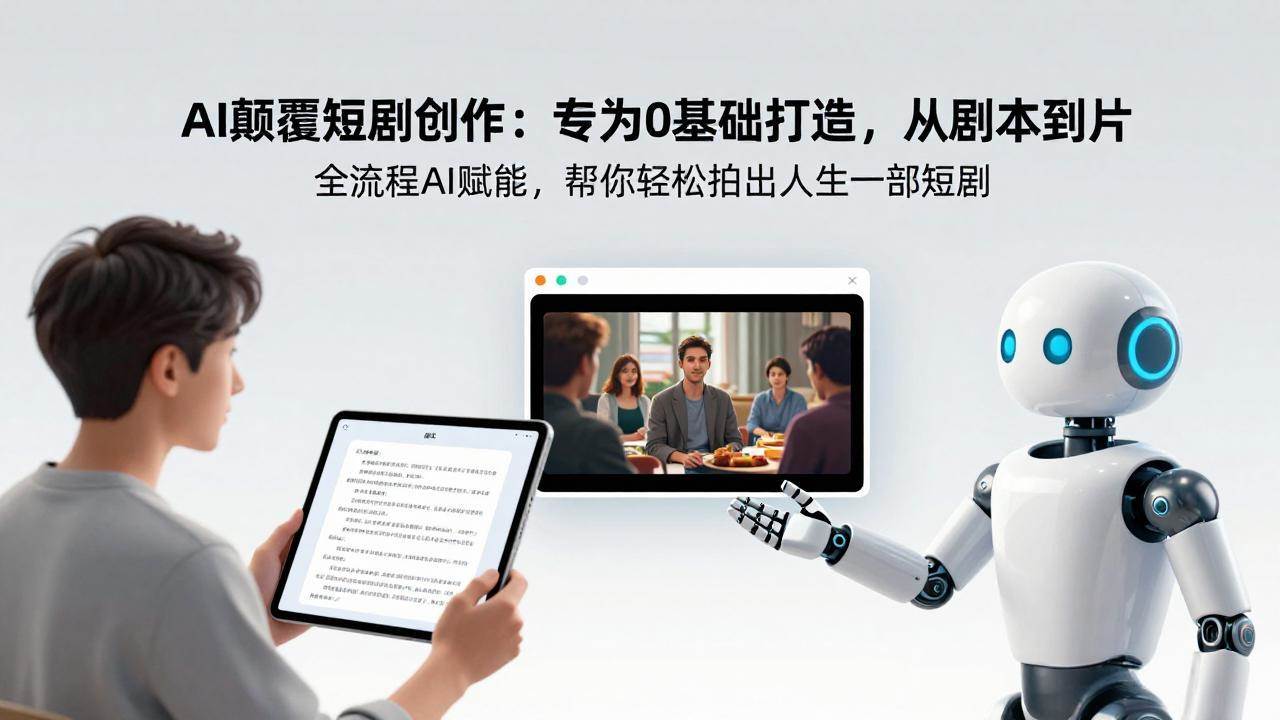 （17564期）AI颠覆短剧创作：专为0基础打造，从剧本到成片全流程AI赋能，帮你轻松拍出人生第一部短剧-立业有术