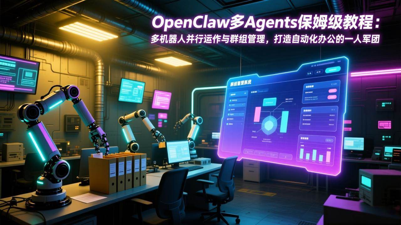 （17563期）OpenClaw多Agents保姆级教程：多机器人并行运作与群组管理，打造自动化办公的一人军团-立业有术