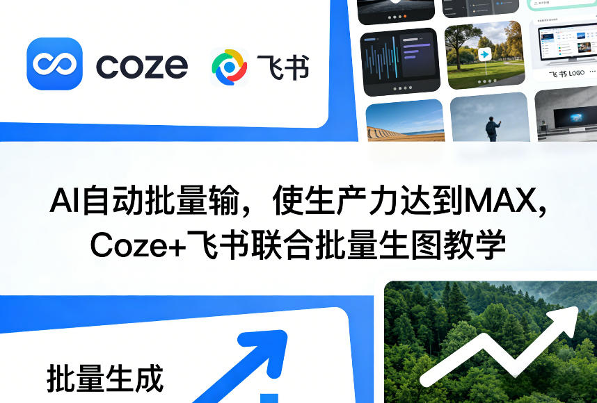 AI自动批量输，使生产力达到MAX，Coze+飞书联合批量生图教学-立业有术