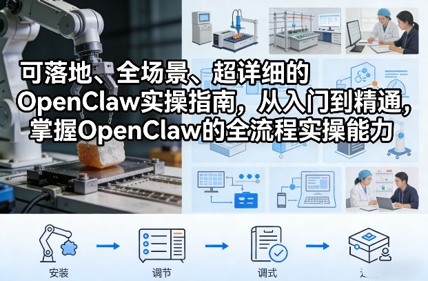 可落地、全场景、超详细的OpenClaw实操指南，从入门到精通，掌握OpenClaw的全流程实操能力-立业有术