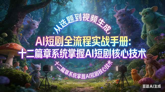 （17620期）AI 短剧全流程实战手册：从选题到视频生成，十二篇章系统掌握 AI 短剧核心技术-立业有术