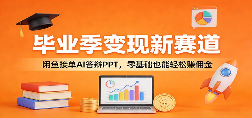 毕业季变现新赛道：闲鱼接单AI答辩PPT，零基础也能轻松赚佣金-立业有术
