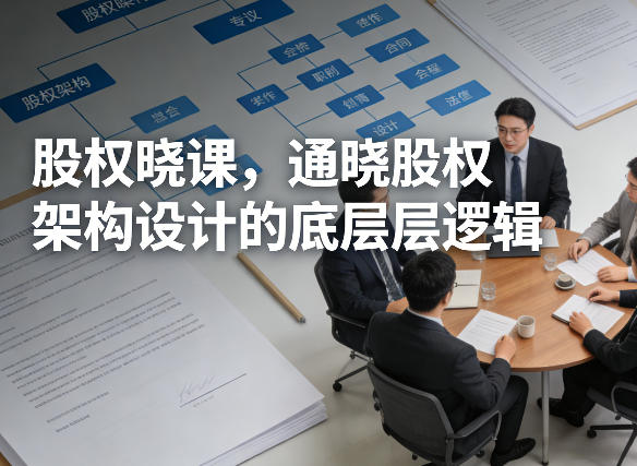 股权晓课，通晓股权架构设计的底层逻辑-立业有术