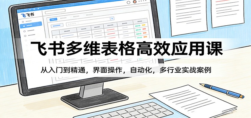 飞书多维表格高效应用课：从入门到精通，界面操作，自动化，多行业实战案例-立业有术