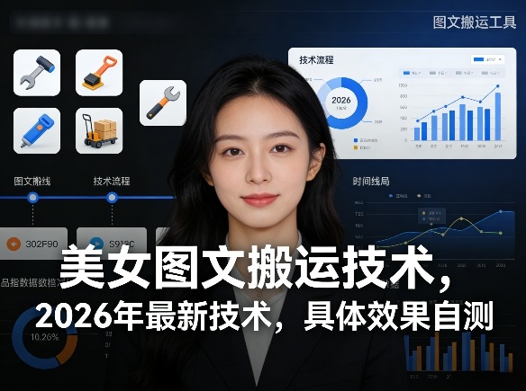 美女图文搬运技术，2026年最新技术，具体效果自测-立业有术