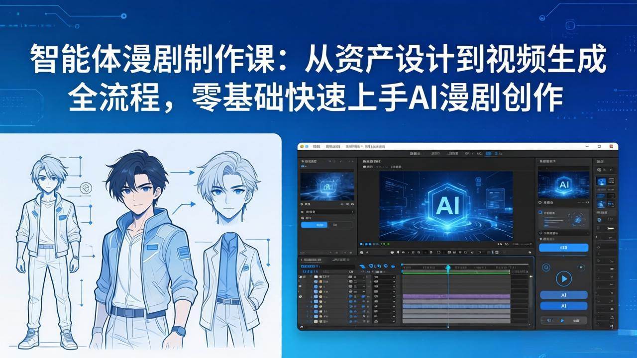（17709期）智能体漫剧制作课：从资产设计到视频生成全流程，零基础快速上手AI漫剧创作-立业有术