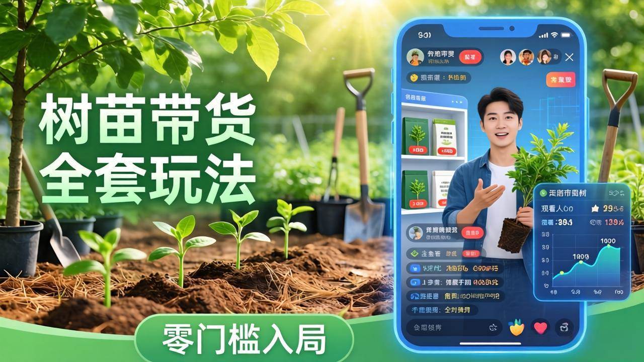 （17729期）视频号AI树苗带货全套玩法：零门槛入局，掌握豆包、千问等AI工具制作树苗视频的全套流程-立业有术