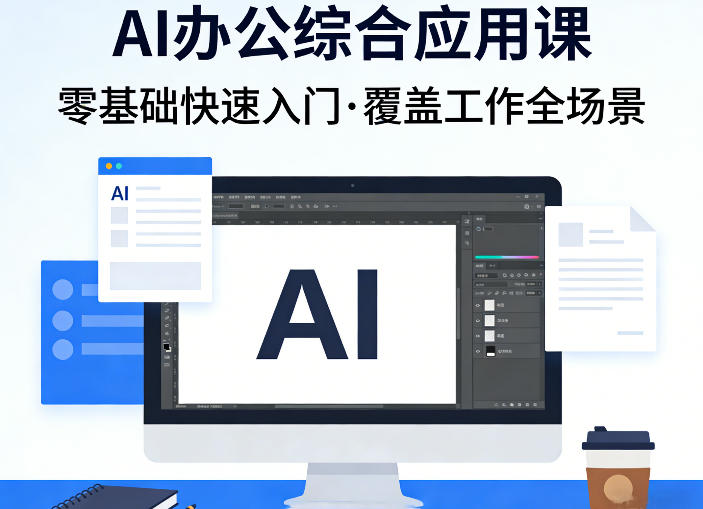 AI办公综合应用课，零基础快速入门，覆盖了工作中各种应用场景-立业有术